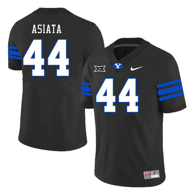 Men #44 Ephraim Asiata BYU Cougars College Football Jerseys Stitched Sale-Black